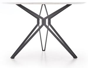Jedálenský stôl STEFANO, 120x76x120, biela/čierna
