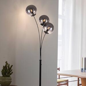 Stojacia lampa Green Widow so skleneným tienidlom