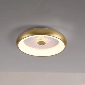 Vertigo LED stropné svietidlo, Ø 46,5 cm, mosadz, Mosadz / zlato, Obývacia izba / jedáleň, kov, Moderný, Závesné svietidlo