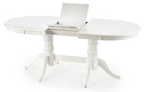 Rozkladací jedálenský stôl ALISON, 150-190x77x90, biela