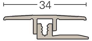Prechodový hliníkový profil PARADOR Eloxovaný hliník ušľachtilá oceľ 1744330