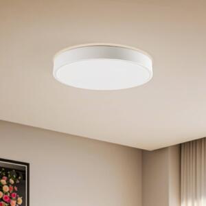 Lindby Smart LED stropné svietidlo Innes biele Ø 38 cm RGB Tuya, Biela / opálová, Obývacia izba / jedáleň, kov, Moderný, Závesné svietidlo