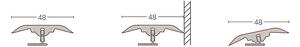 Prechodový vinylový HDF profil 3 v 1 PARADOR Dub explorer skalovo šedá 1744800
