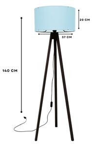 Stojacia lampa AYD 1xE27/40W/230V hnedá/modrá