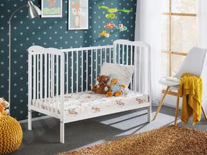 Detská postieľka s matracom Provence II Plus 120x60, farby: biela Mirjan24 5902928800982