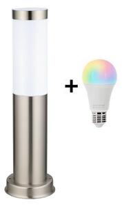 Brilagi - LED RGBW vonkajšie svietidlo 1xE27/9W/230V 40 cm IP44 matný chróm