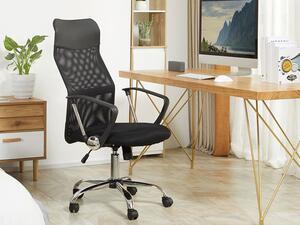 Otočná kancelárska stolička v čiernej farbe