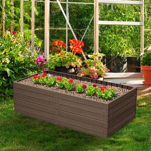 Prosperplast Vyvýšený záhon WOODY, 2ks, 149x75,6x25cm, hnedá