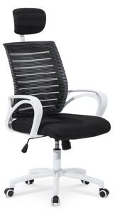 Kancelárska stolička RAMIRO, 56x86-94x57, biela/čierna