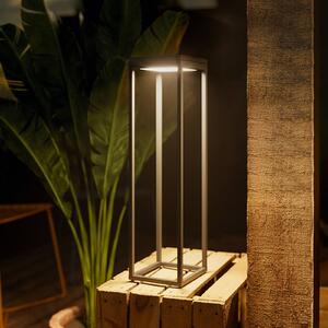 Numove LED solárne svetlo, grafitovo sivé, výška 52,5 cm, Hliník / sivá / zinok, Hliník, Moderný, Solárne svietidlá