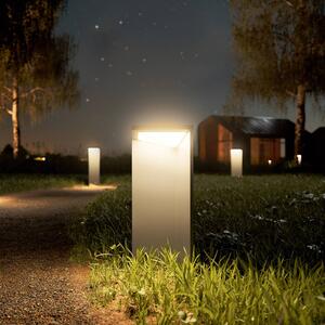 LED dobíjacie solárne svetlo Nusolar antracit, výška 34 cm, Hliník / sivá / zinok, Hliník, Moderný, Osvetlenie príjazdovej cesty