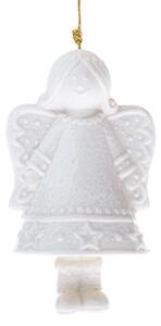 Porcelánový zvonček Anjel, 7,9 x 10,1 x 6,5 cm