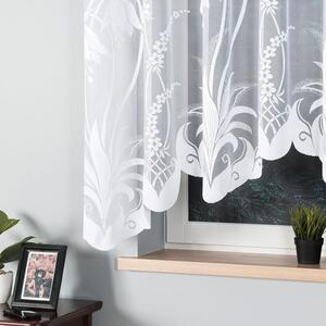 Biela žakarová záclona ANETA 310x160 cm