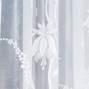 Biela žakarová záclona ANETA 310x160 cm