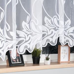 Biela žakarová záclona ALINA 320x160 cm