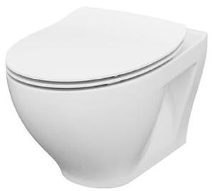 Cersanit Moduo - Závesné WC s doskou SoftClose, CleanOn, biela K701-147