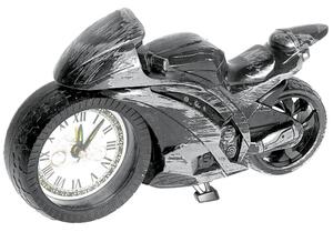 Hodiny s budíkom cestná motorka (Budík pre deti alebo Darček pre muža motorkára)