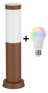 Brilagi - LED RGBW vonkajšie svietidlo 1xE27/9W/230V 40 cm IP44 hnedé