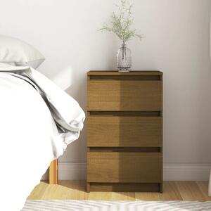 Nočný stolík medovo-hnedý 40x29,5x64 cm borovicový masív