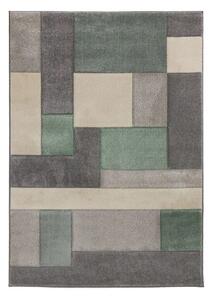 Flair Rugs koberce Kusový koberec Hand Carved Cosmos Mint / Grey / Cream - 80x150 cm