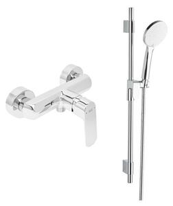 Sprchová batéria SAT Feel so sprchovacím setom 150 mm chróm SATBSFEEL268SET1