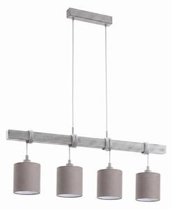 Brilagi - LED luster na lanku NUBILA 4xE27/60W/230V sivá/antracit