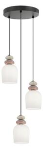 Luster na lanku HILDA 3xE14/40W/230V čierna/hnedá