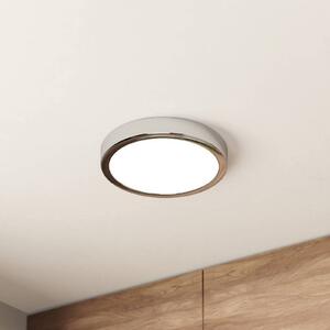 LED stropné svietidlo Fueva 5 IP44 3000K chróm Ø21cm