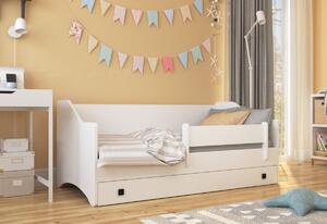 Detská posteľ RIDLEY jednolôžko, 80x160, biela/sivá