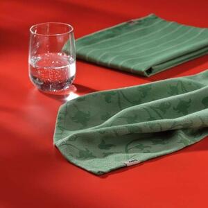 Kela Utierka Cora, 100% bavlna, zelená, prúžky, 70 x 50 cm