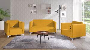 Mirjan24 Sedacia súprava Denim 2+1+1, Dostupné poťahy: Solo 257, Farby nožičiek: lesk chróm Mirjan24 5902928303742