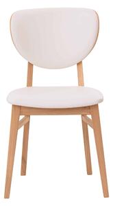 Drevená stolička Barcelona biela koženka