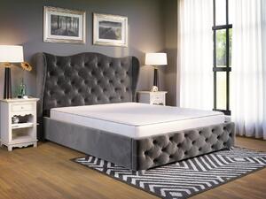 - Luxusná manželská posteľ BOLONIA FARBA: čierna, ROZMER: Pre matrac 140 x 200 cm
