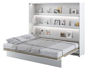 Sklápacia posteľ BC-14 160x200 Bed-Concept, Farby: biela + biely lesk, LED svetlo s USB: bez LED svetla s USB, Vnútorné osvetlenie pod policami: bez osvetlenia políc Mirjan24 5902928398076