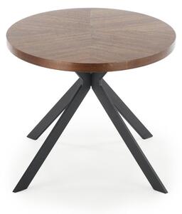 Jedálenský stôl LUCERNO, 170x76x90, orech/čierna