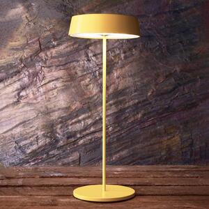 Stolná LED lampa Miram batéria, stmievateľná, žltá