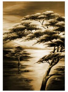 Ručne maľovaný obraz Silné stromy Rozmery: 70 x 100 cm