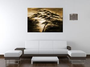 Ručne maľovaný obraz Silné stromy Rozmery: 100 x 70 cm