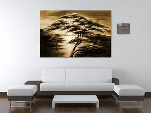 Ručne maľovaný obraz Silné stromy Rozmery: 70 x 100 cm