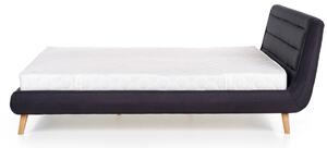 Čalúnená posteľ RUBIKON, 160x200, svetlý popol + rošt