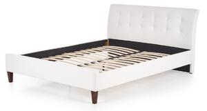 Čalúnená posteľ BAGANZA, 160x200, čierna + rošt