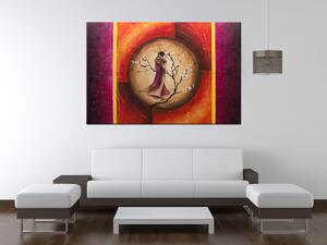Ručne maľovaný obraz Sao Chang v kruhu snov Rozmery: 120 x 80 cm