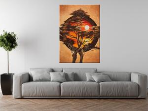Ručne maľovaný obraz Sférický strom Rozmery: 120 x 80 cm