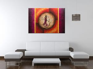 Ručne maľovaný obraz Sao Chang v kruhu snov Rozmery: 120 x 80 cm