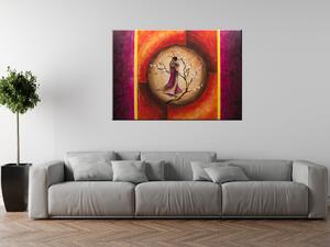 Ručne maľovaný obraz Sao Chang v kruhu snov Rozmery: 100 x 70 cm