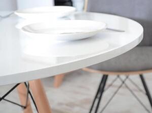 - Jedálenský stôl PORTI - Biely 100cm