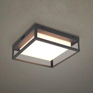 LED vonkajšie stropné svietidlo Witham IP54, CCT, antracitová farba