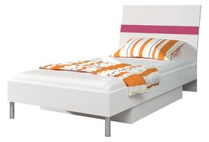 Detská posteľ Paradise PD1, Farby: biela / biely lesk + ružový lesk Mirjan24 5902928253917