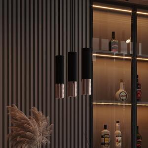 Závesná lampa Euluna Thalassa 3fl GU10 čierna/medená