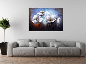 Ručne maľovaný obraz Alpské maky Rozmery: 70 x 100 cm